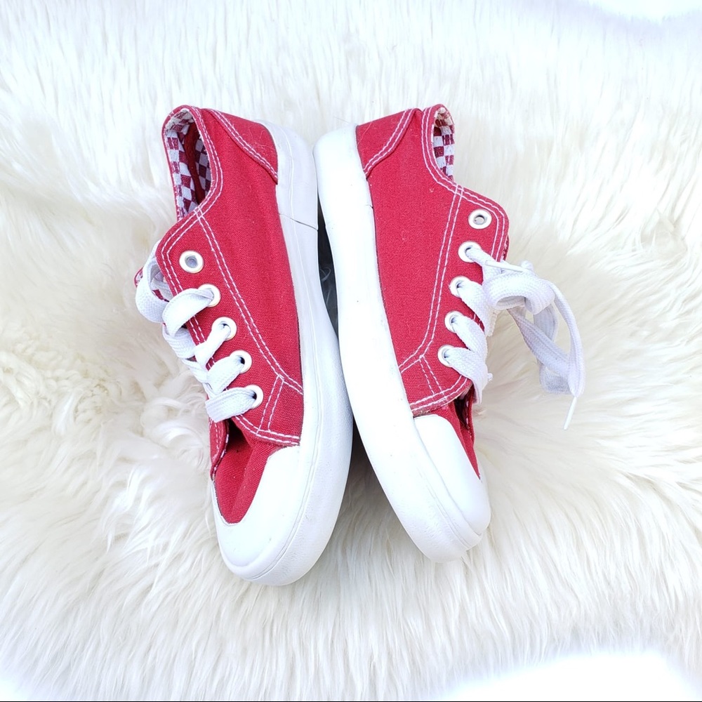 Joe Boxer Shoes Red Canvas Sneakers
